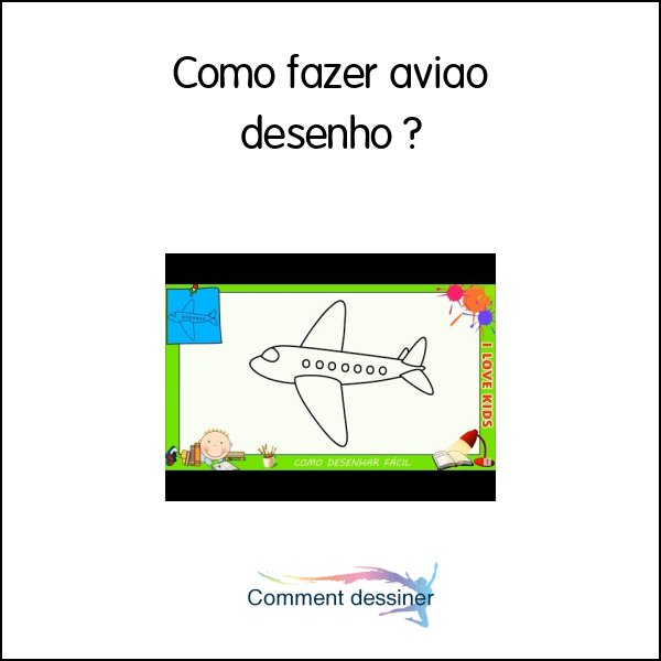 Como fazer aviao desenho